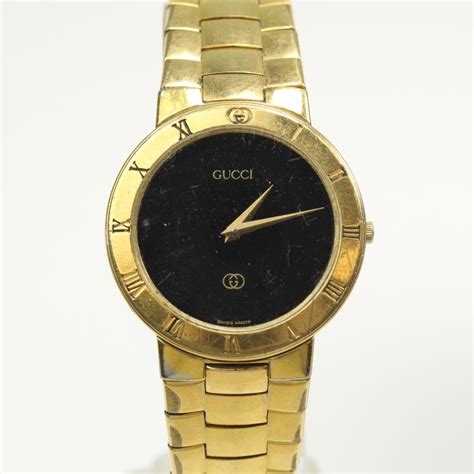 mens gold gucci watch ebay|Gucci men's watches clearance sale.